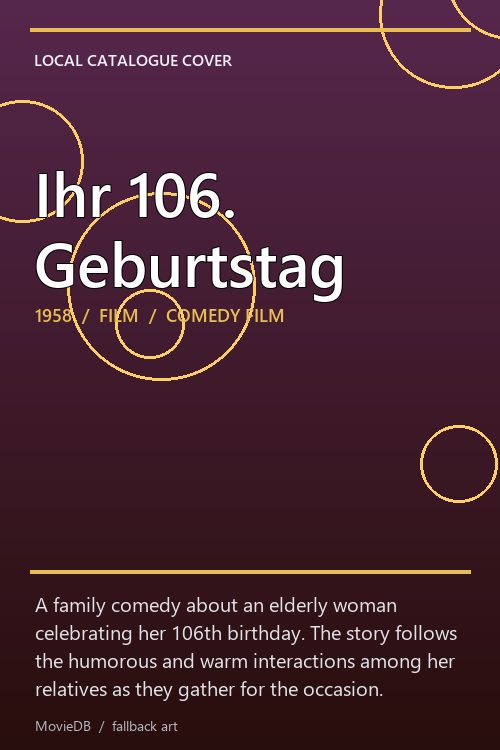 Ihr 106. Geburtstag poster