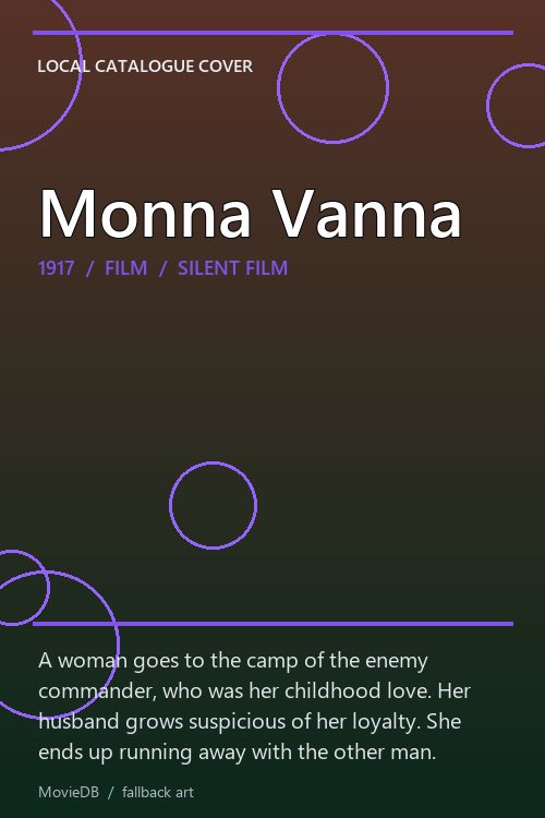 Monna Vanna poster