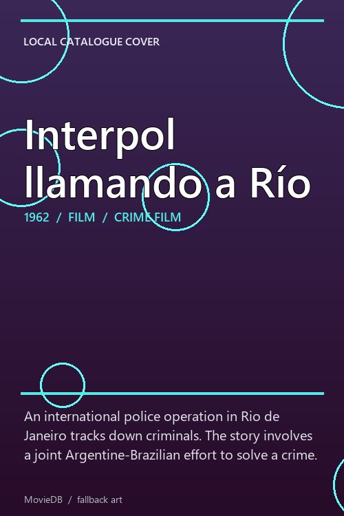 Interpol llamando a Río poster
