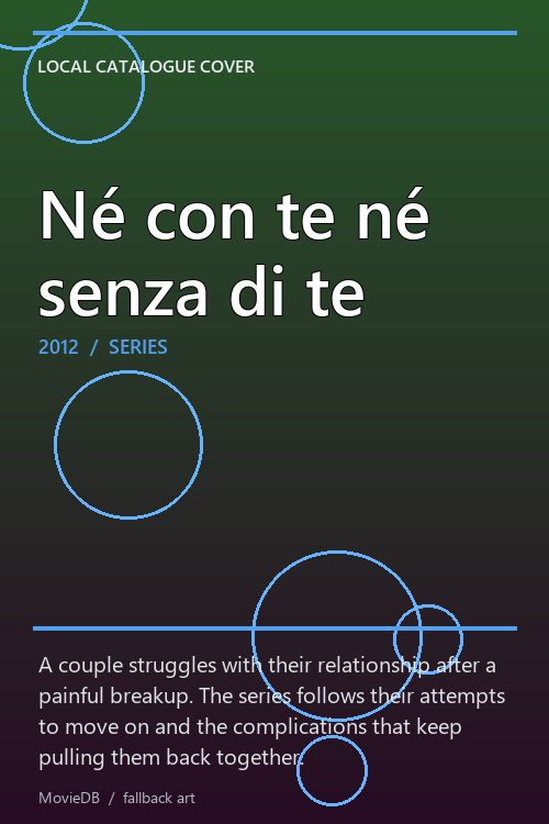 Né con te né senza di te poster
