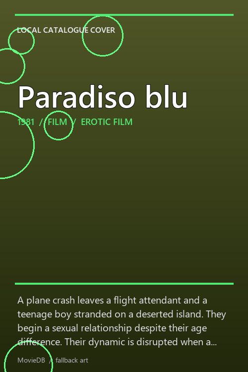 Paradiso blu poster