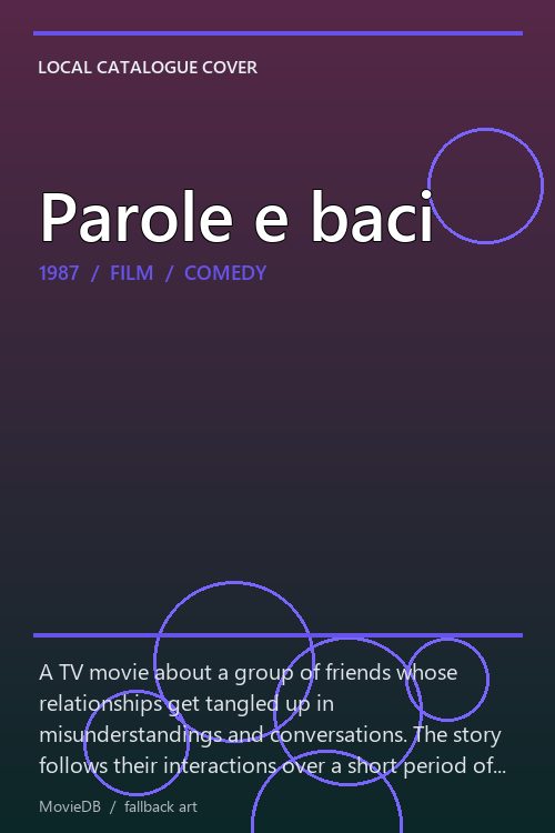 Parole e baci poster