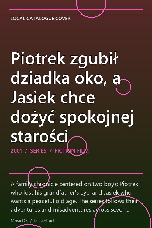 Piotrek zgubił dziadka oko, a Jasiek chce dożyć spokojnej starości poster