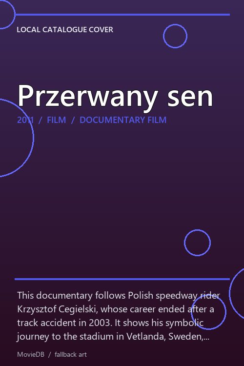 Przerwany sen poster
