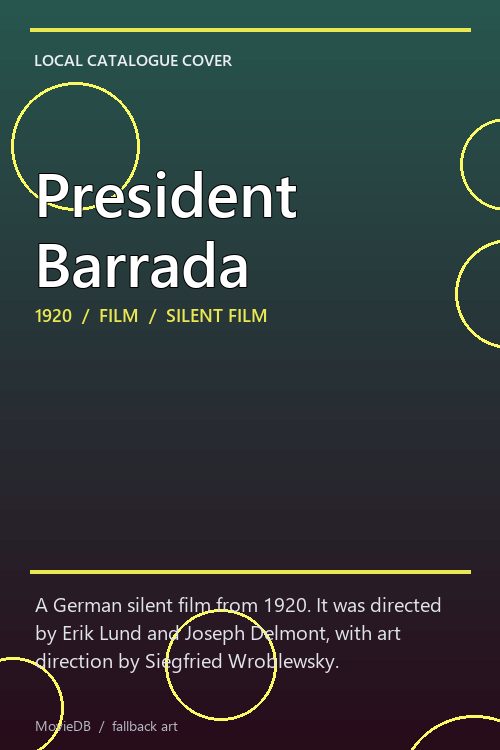President Barrada poster