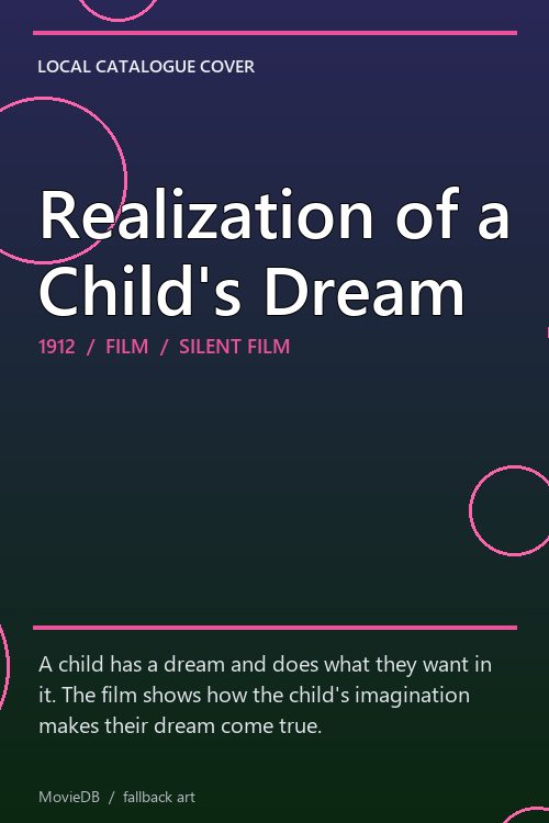 Realization of a Child's Dream poster