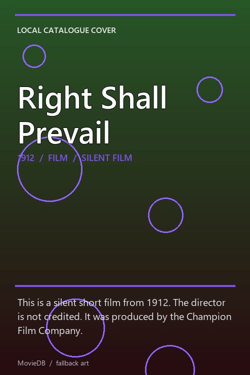 Right Shall Prevail poster