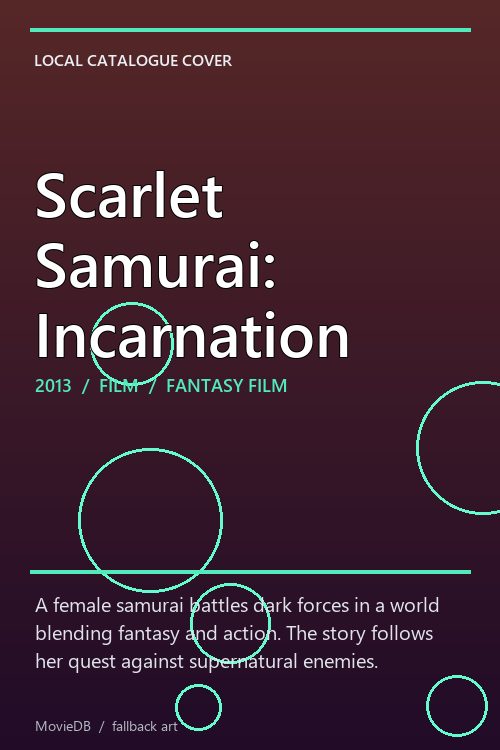 Scarlet Samurai: Incarnation poster