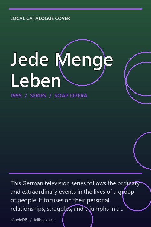 Jede Menge Leben poster
