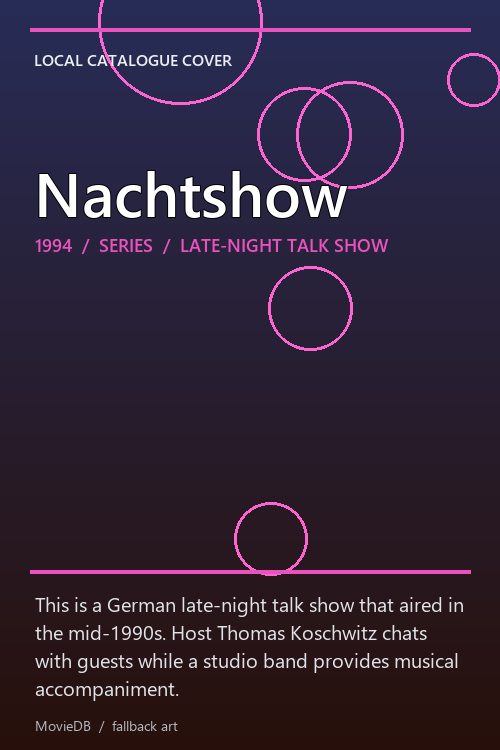 Nachtshow poster