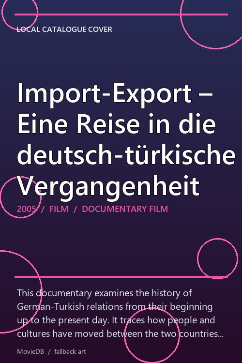 Import-Export – Eine Reise in die deutsch-türkische Vergangenheit poster