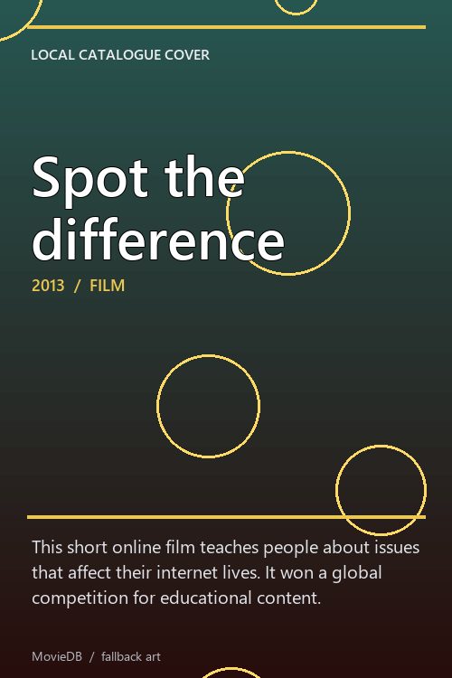 Spot the difference poster