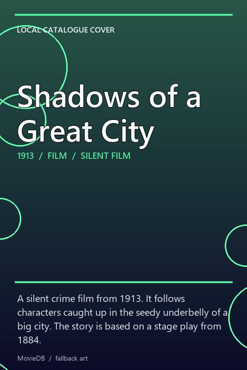 Shadows of a Great City poster