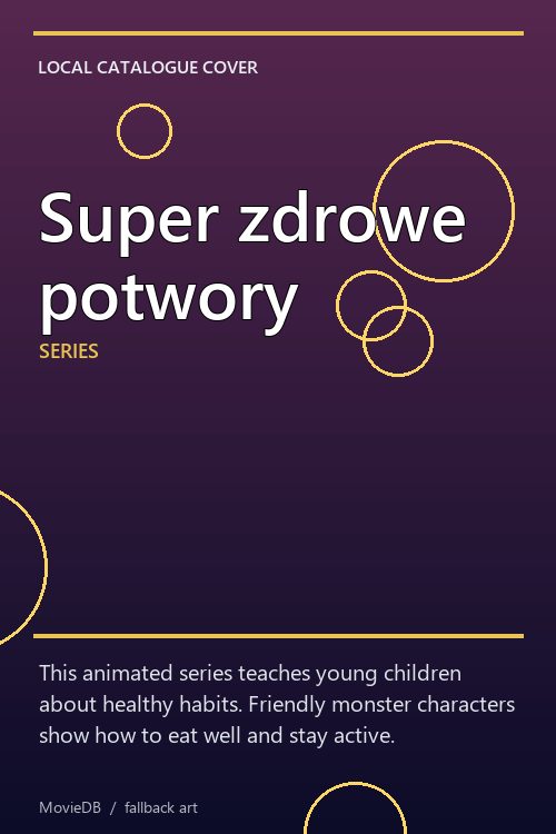 Super zdrowe potwory poster