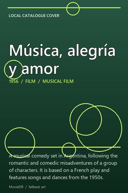 Música, alegría y amor poster
