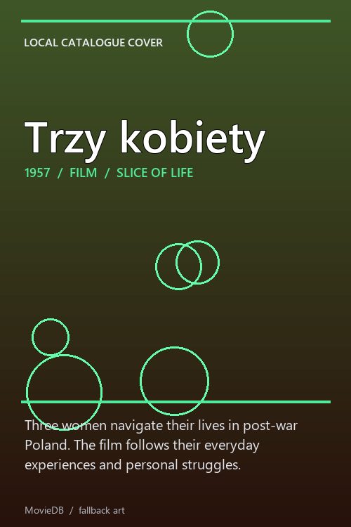 Trzy kobiety poster