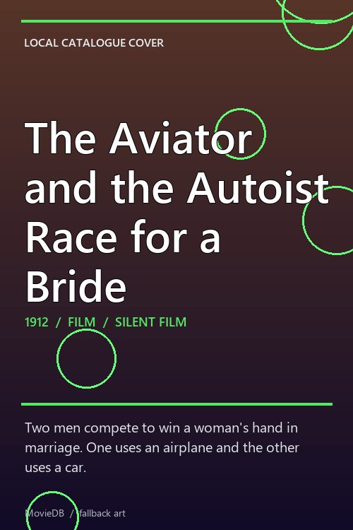 The Aviator and the Autoist Race for a Bride poster