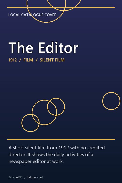 The Editor poster