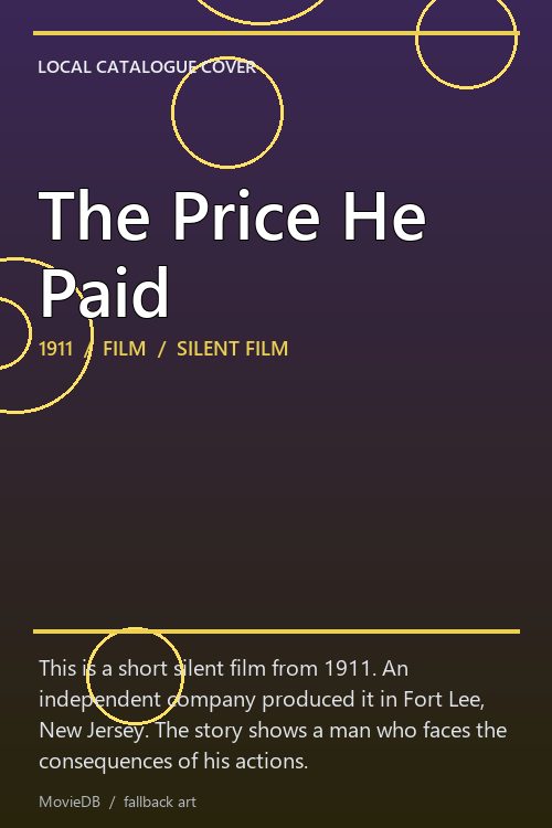 The Price He Paid poster