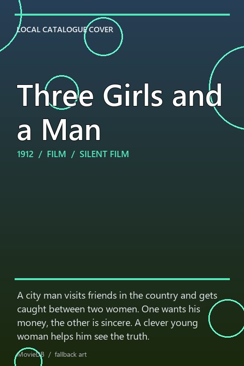 Three Girls and a Man poster