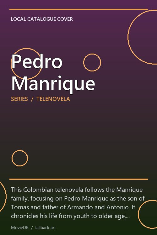 Pedro Manrique poster