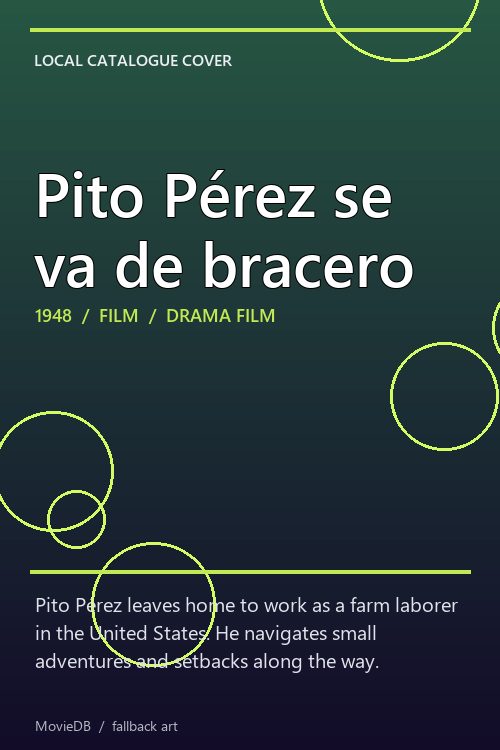 Pito Pérez se va de bracero poster