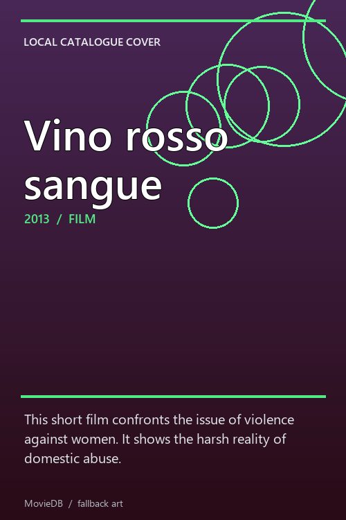Vino rosso sangue poster