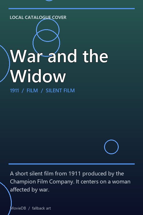 War and the Widow poster