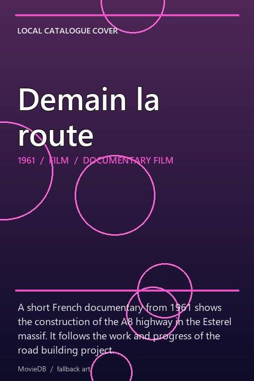 Demain la route poster