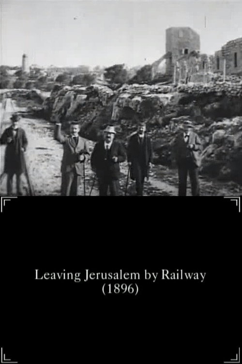 Départ de Jérusalem en chemin de fer poster