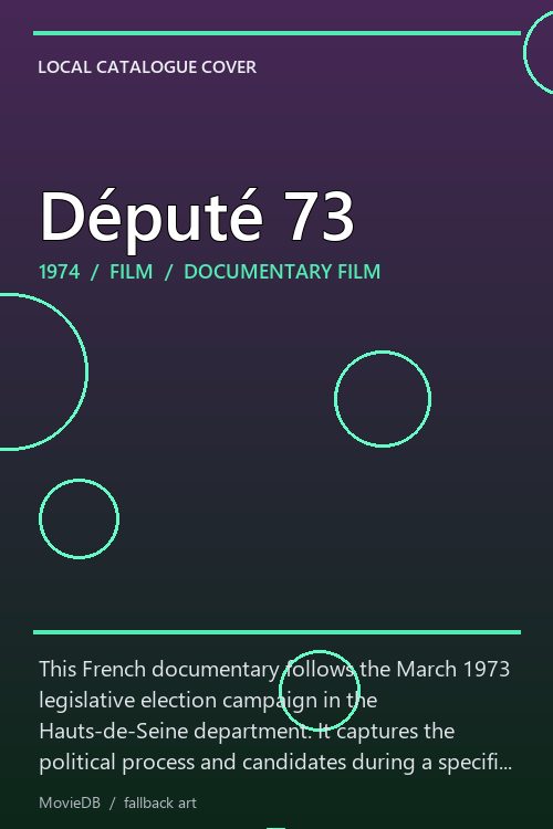 Député 73 poster