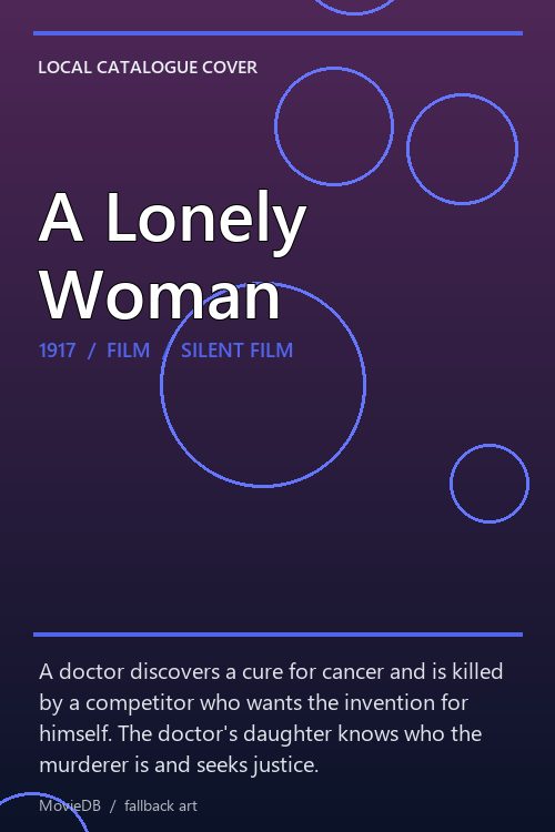 A Lonely Woman poster