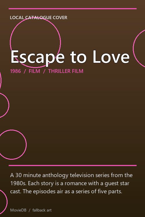 Escape to Love poster