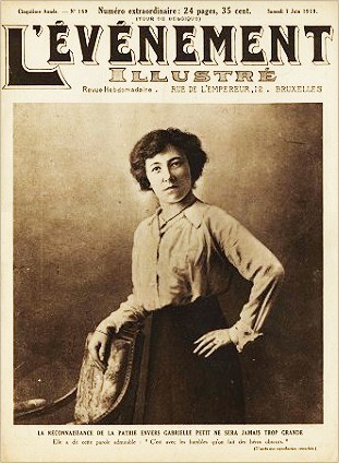 Femme belge Gabrielle Petit poster