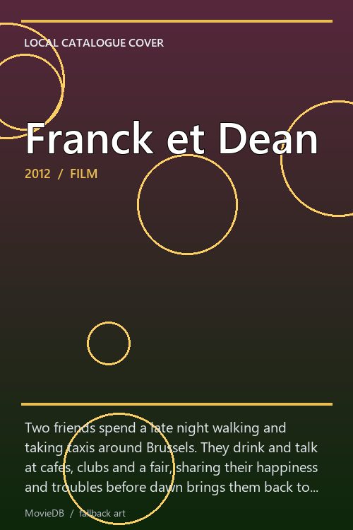 Franck et Dean poster