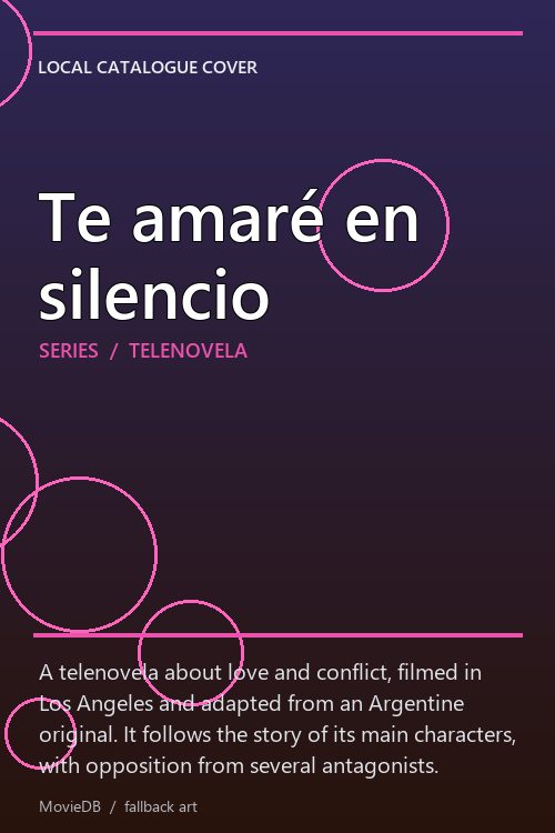 Te amaré en silencio poster