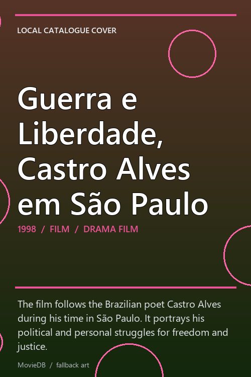 Guerra e Liberdade, Castro Alves em São Paulo poster