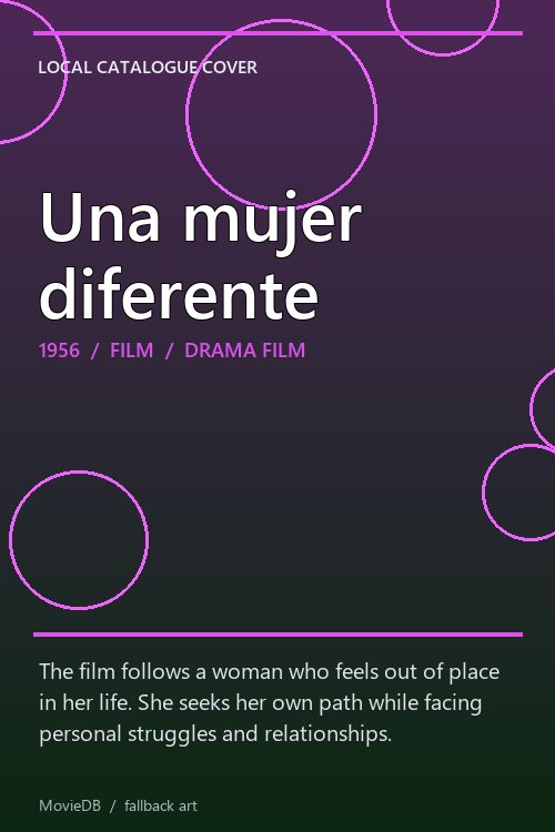 Una mujer diferente poster