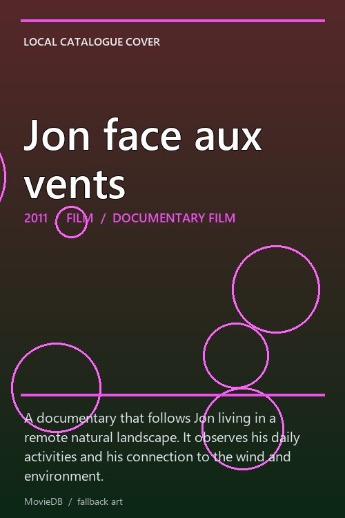 Jon face aux vents poster