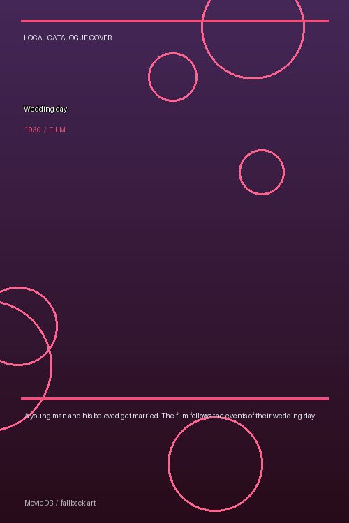 Wedding day poster