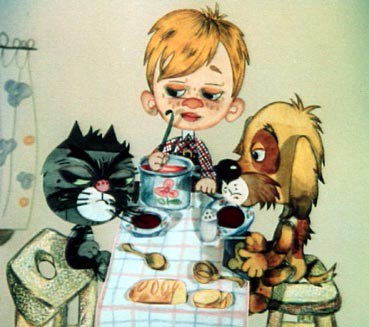 Uncle Fyodor, Dog, and Cat poster