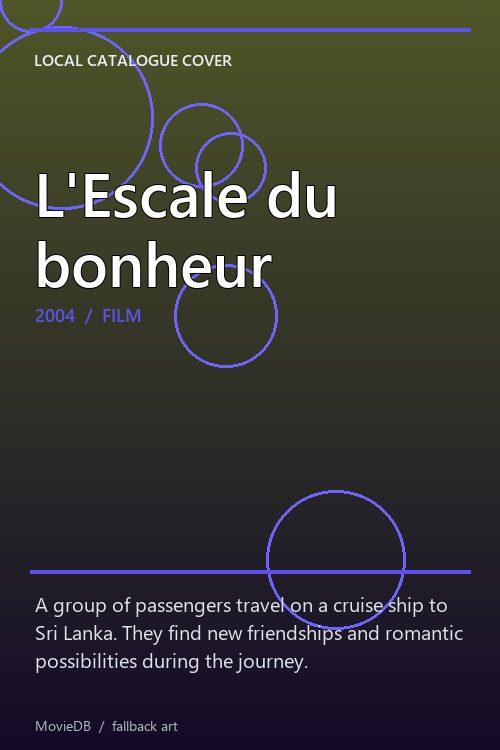 L'Escale du bonheur poster