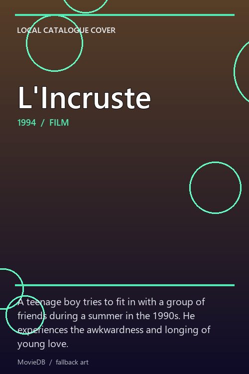 L'Incruste poster