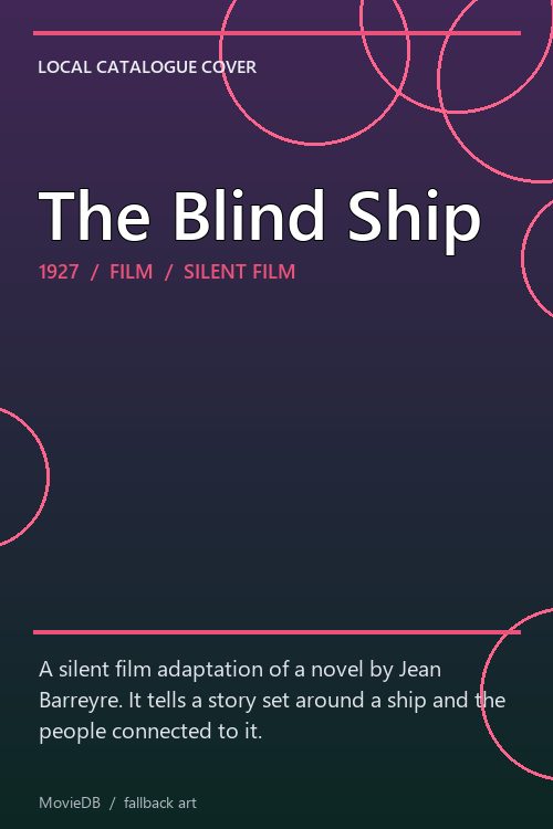 The Blind Ship poster