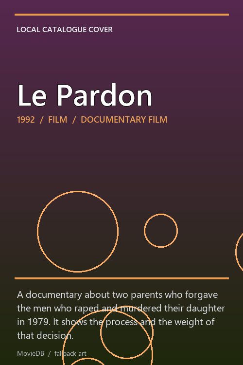 Le Pardon poster