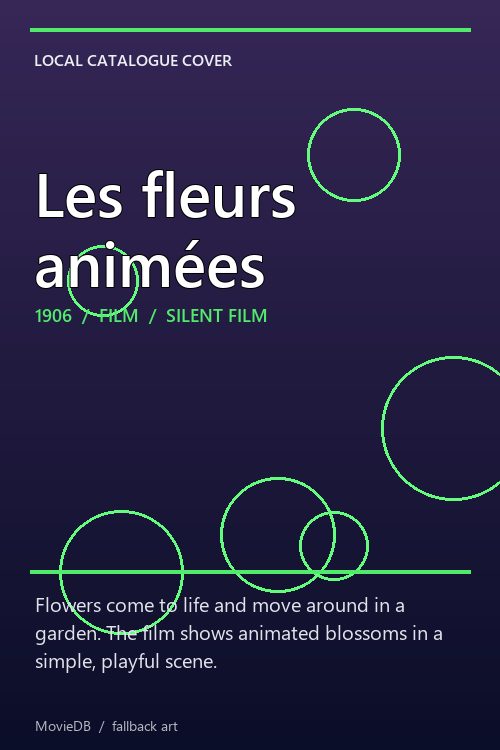 Les fleurs animées poster