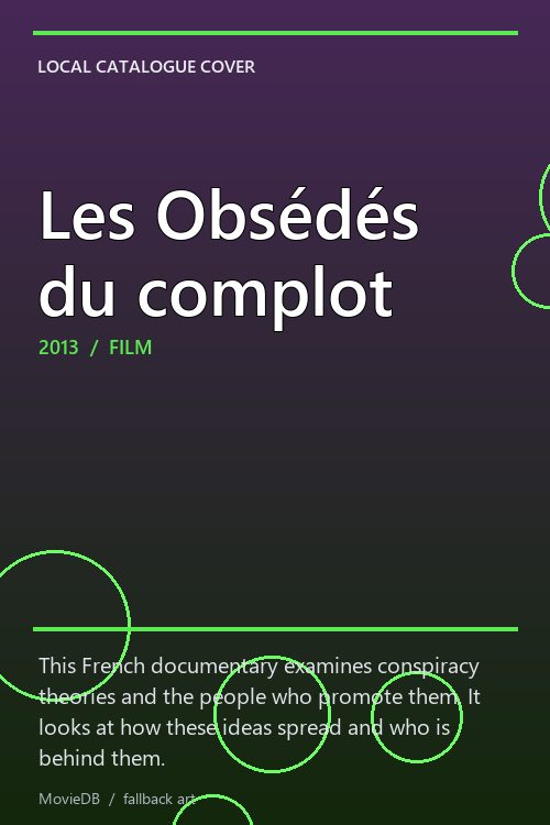 Les Obsédés du complot poster