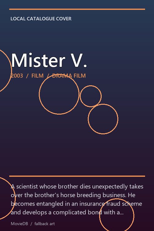 Mister V. poster