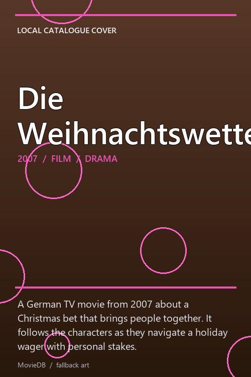 Die Weihnachtswette poster