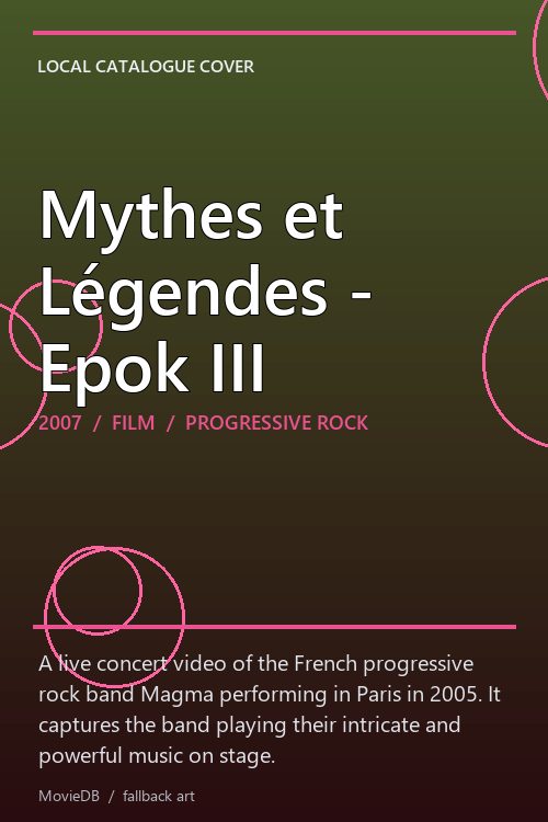 Mythes et Légendes - Epok III poster